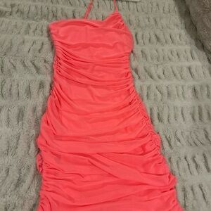 Lucy in the Sky Strapless Pink Dress